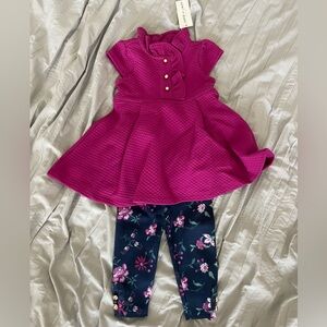 Janie and Jack Fuchsia Textured Top